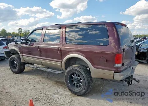 2000 Ford Excursion Limited from USA, damaged, VIN 1FMSU43F2YEB85067